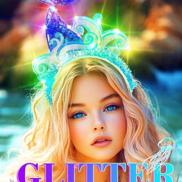 Light Up Mermaid Headband Costume Fish Tail Hair Accessory for Women main image 3